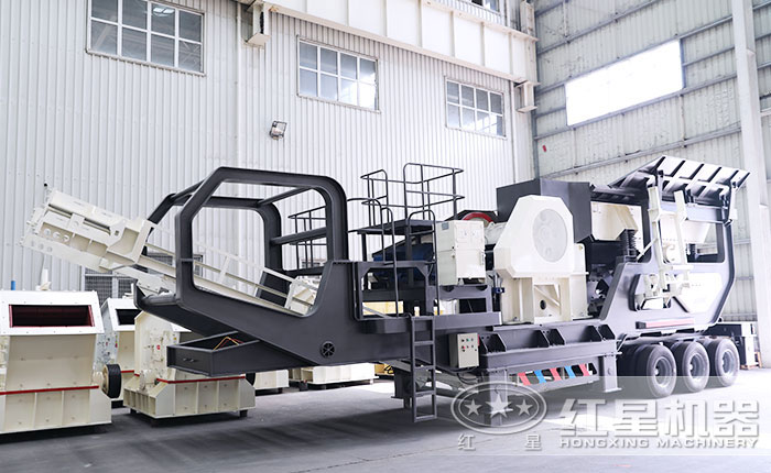 小型石子鄂式破石機(jī)廠區(qū)