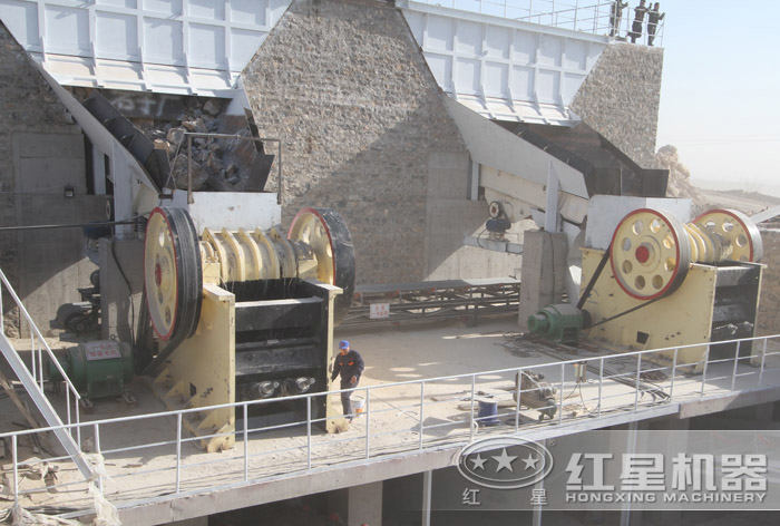 1200tph粉石機現場作業圖