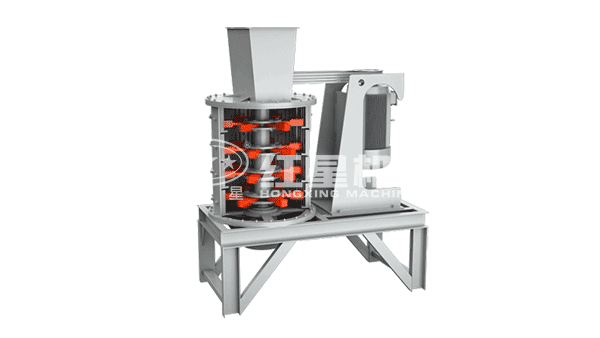 復(fù)合式破碎機處理煤塊示意圖