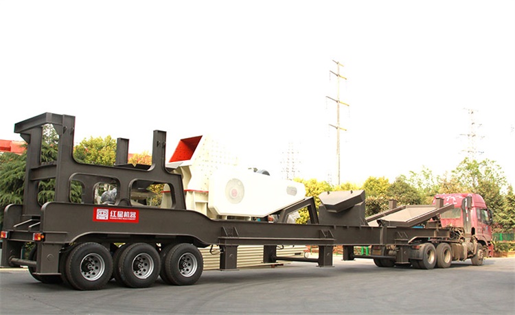 紅星石灰石移動式破碎機發貨了