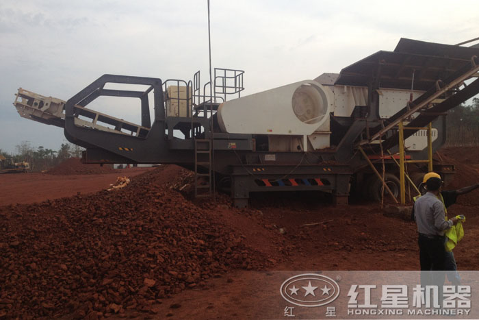 移動破碎站工作現場 移動破碎站工作現場