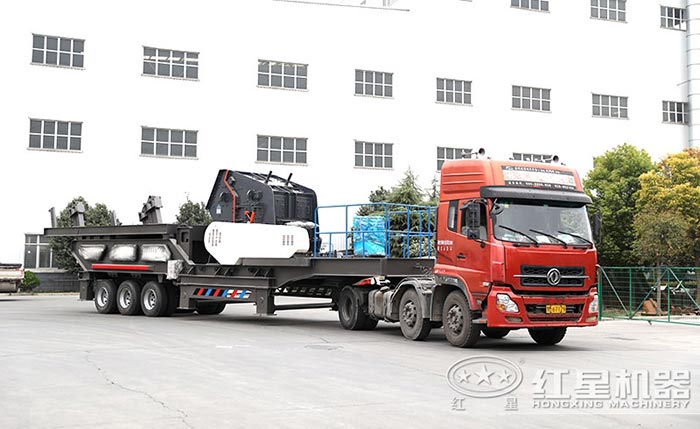 輪胎配置的移動碎石機