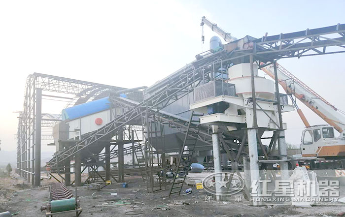 固定細沙制砂機施工作業現場