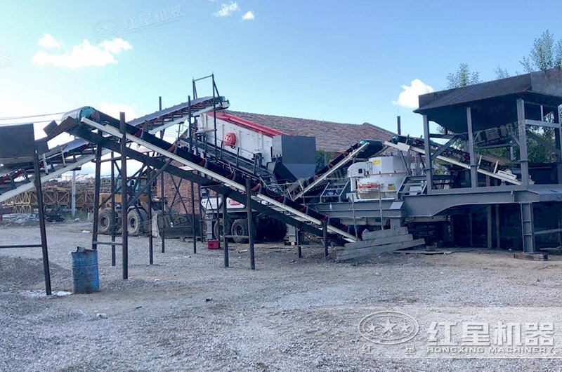 紅星移動制沙多級組合生產現場