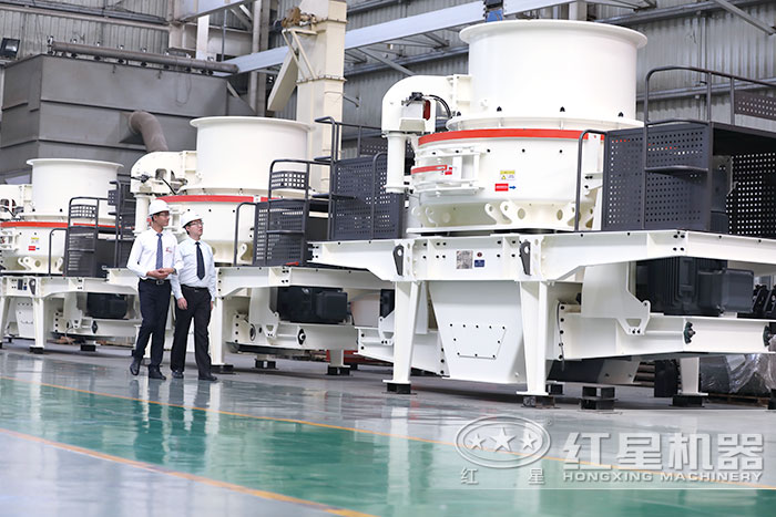 用戶到廠參觀紅星石灰石制砂機