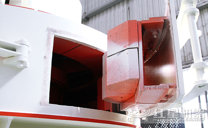 沖擊式打沙機一側開門設計