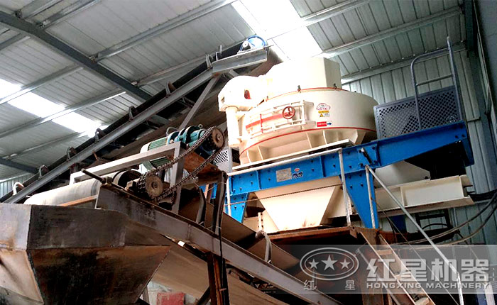 環(huán)保制砂機(jī)客戶現(xiàn)場