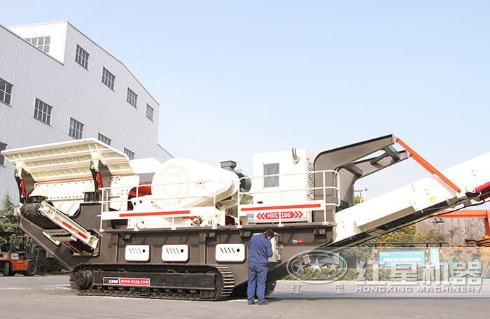 全自動移動式履帶建筑垃圾破碎機