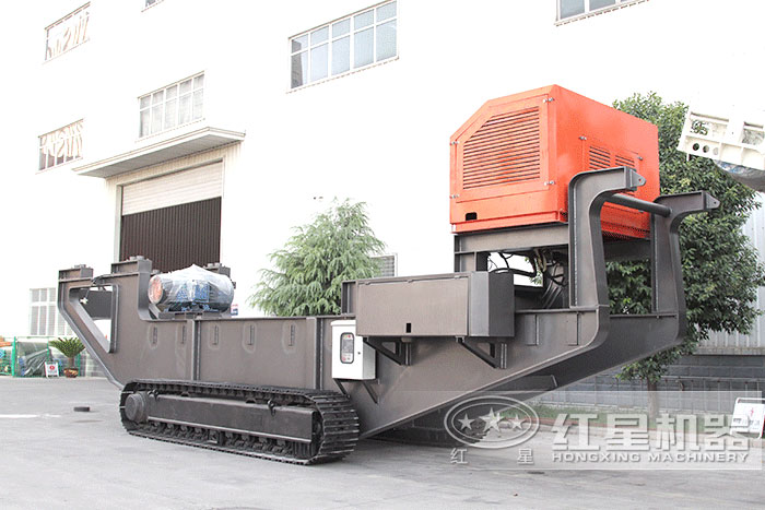 全自動移動式履帶建筑垃圾破碎機配置電機