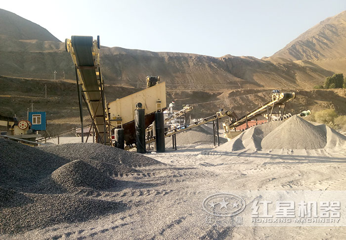 沙子生產線作業現場