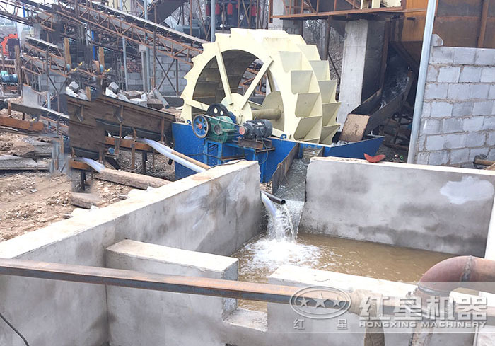 洗砂機施工現(xiàn)場