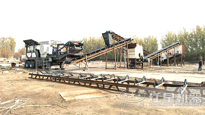 石灰石反擊破作業現場