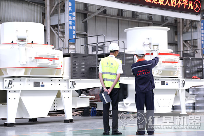 石灰石制砂機車間參觀講解