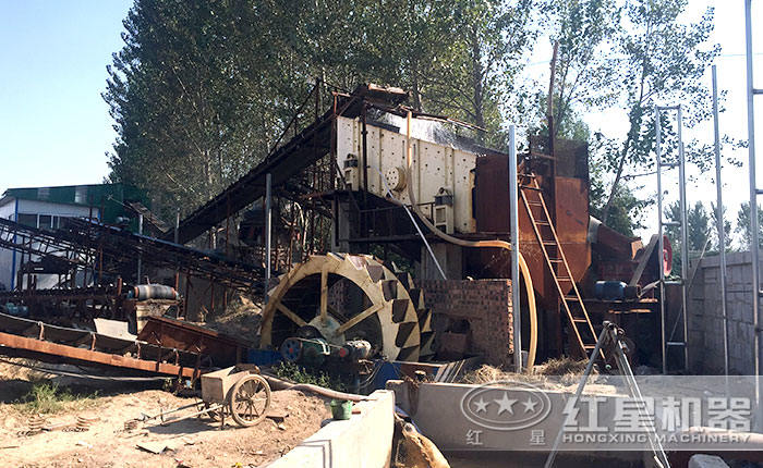 洗砂機(jī)現(xiàn)場(chǎng)