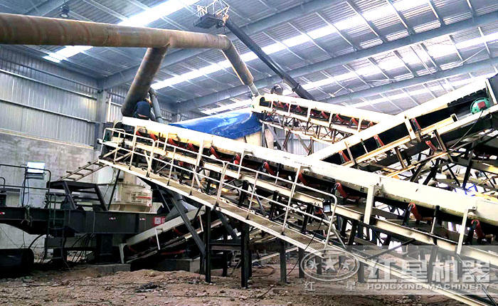 移動制砂機作業現場