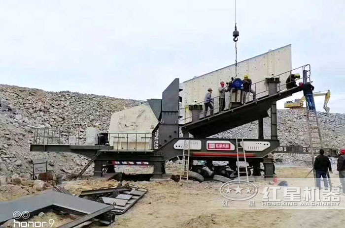 反擊破移動破碎機——河南生產現場 反擊破移動破碎機——河南生產現場