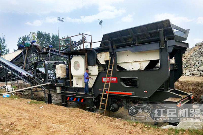 移動式石子制砂機山西破碎現場
