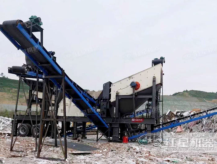 湖南流動反擊式碎石機生產現場