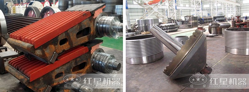 左顎式破碎機(jī)顎板+右圓錐破碎機(jī)配件