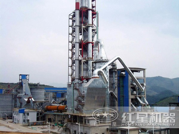 全新水泥生產線現場